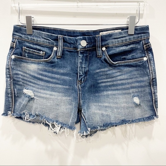 Blank NYC Hiker Short Denim Cut Off Distressed Size 26 - Picture 1 of 5